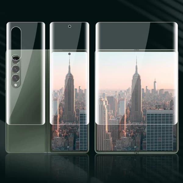 2-PACK 3-in-1 Samsung Galaxy Z Fold 3 Hydrogel Skärmskydd