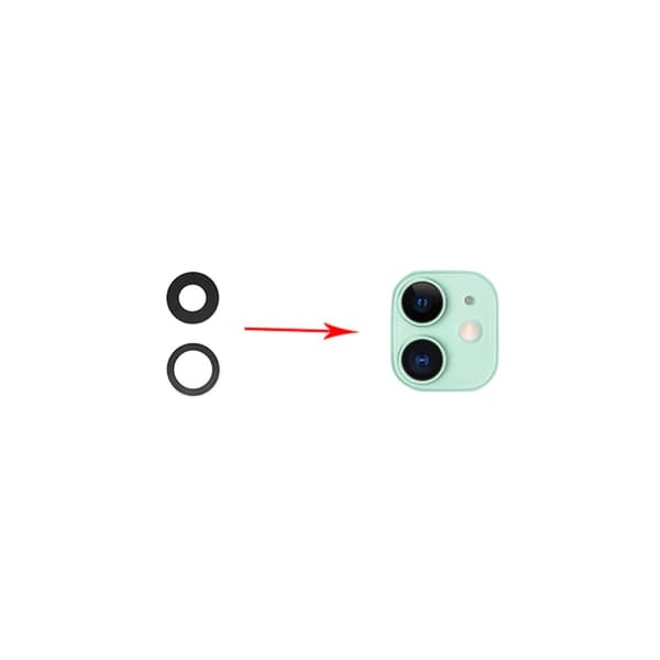 Original iPhone 12 Bak Kameralins Med Tejp - 2-pack