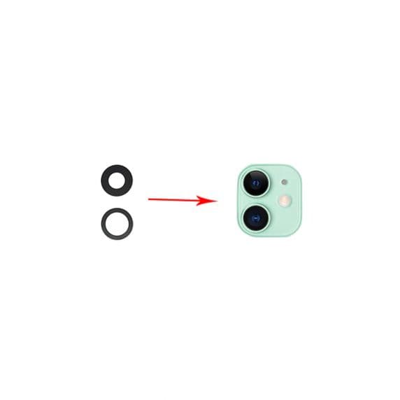 Original iPhone 12 Bak Kameralins Med Tejp - 2-pack