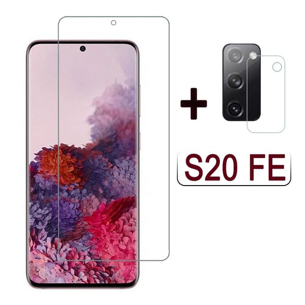 3-PACK Galaxy S20 FE Skärmskydd + Kameralinsskydd 0,2mm