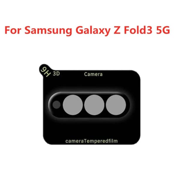 2-PACK Kameralinsskydd 2.5D HD Samsung Galaxy Z Fold 3