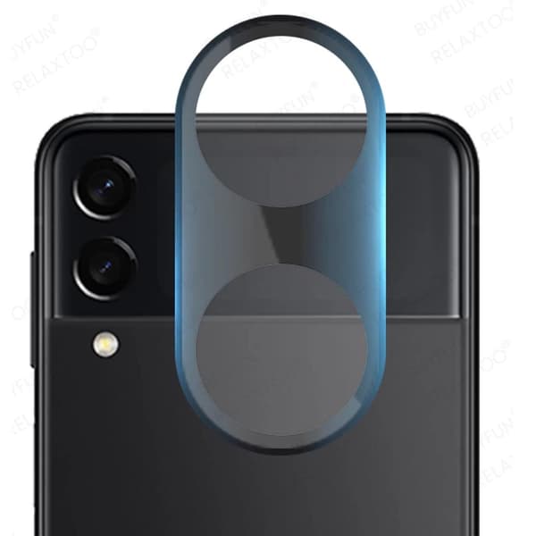 2-PACK 4-in-1 Galaxy Z Flip 3 Skärmskydd 2.5D Kameralinsskydd