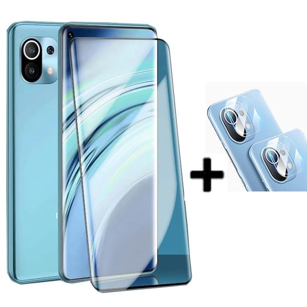 3-PACK Skärmskydd + Kameralinsskydd HD 0,3mm Xiaomi Mi 11