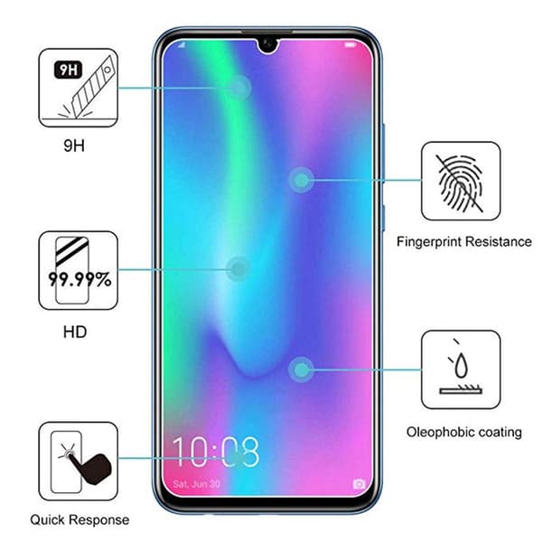 3-PACK Honor 10 Lite Standard Skärmskydd HD 0,3mm