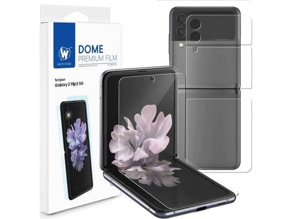 Whitestone Premium suojakalvo Samsung Galaxy Z Flip 3 universaali