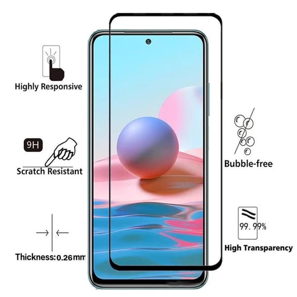 3-PACK Redmi Note 10S Skärmskydd 2.5D HD 0,3mm