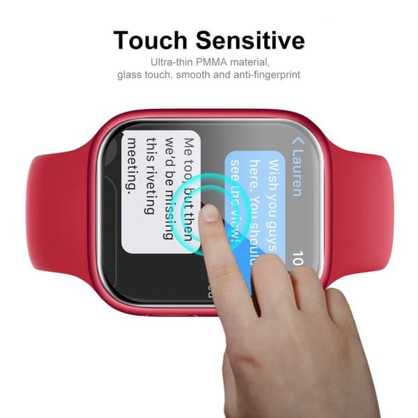 ENKAY Apple Watch Series 7 41 mm hærdet glas med fuld dækning 2 stk