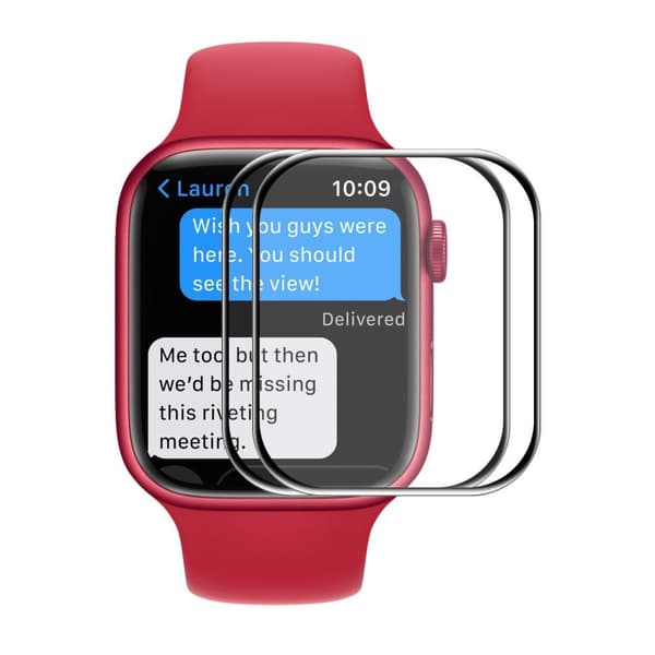 ENKAY Apple Watch Series 7 41 mm hærdet glas med fuld dækning 2 stk