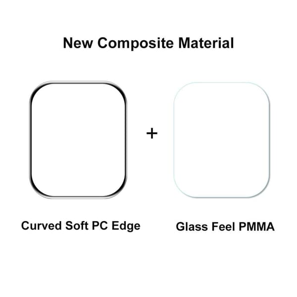 Apple Watch Series 7 45mm Enkay Heltäckande härdat glas 2-pack