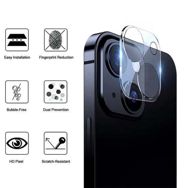 3-PACK iPhone 13 Mini HD Kameralinsskydd