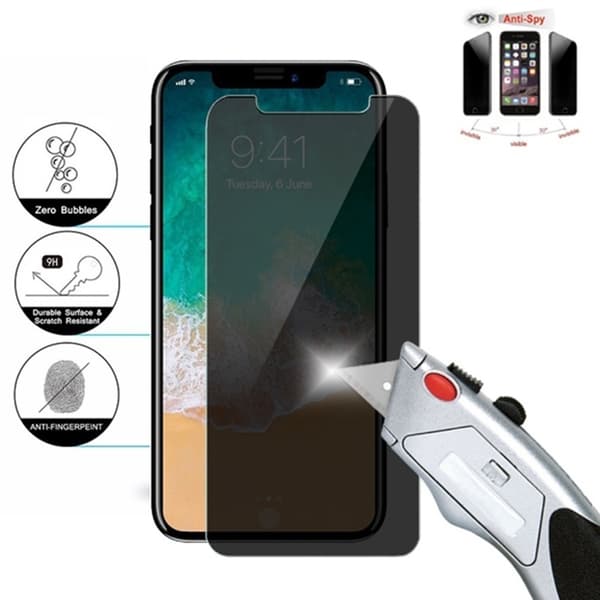2-PACK iPhone 13 Mini Skärmskydd Anti-Spy 0,3mm