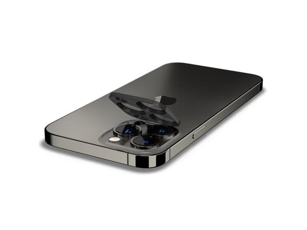 Spigen GLAStR Optik, Linsebeskytter, Grafit, Hærdet glas, Apple, iPhone 13 Pro Max / iPhone 13 Pro, Kasse
