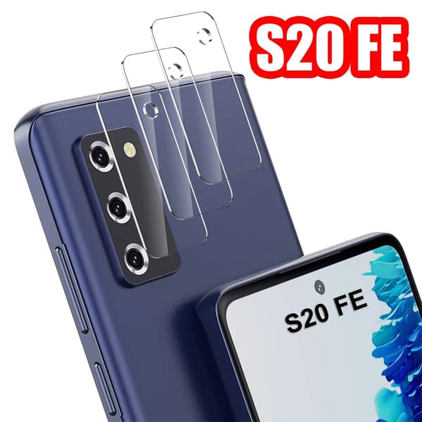 3-PACK S20 FE 2.5D Högkvalitativt HD Ultratunt Kameralinsskydd