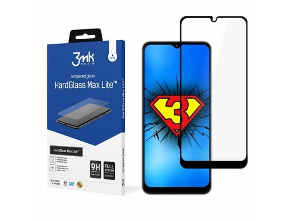 3MK 3mk HardGlass Max Lite herdet glass for Samsung Galaxy A22 4G svart