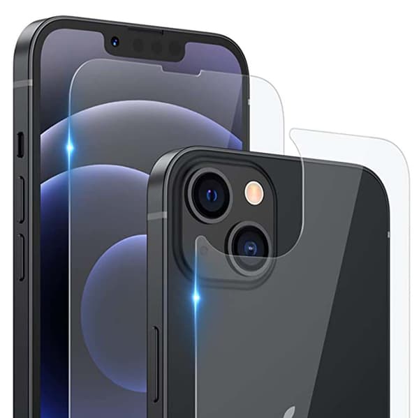 2-PACK 3-in-1 Fram- & Baksida + Kameralinsskydd iPhone 13 Mini