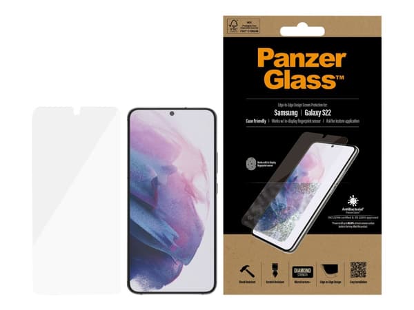 PanzerGlass™ | Skjermbeskytter - Ultra-Wide Fit |Samsung® Galaxy S22