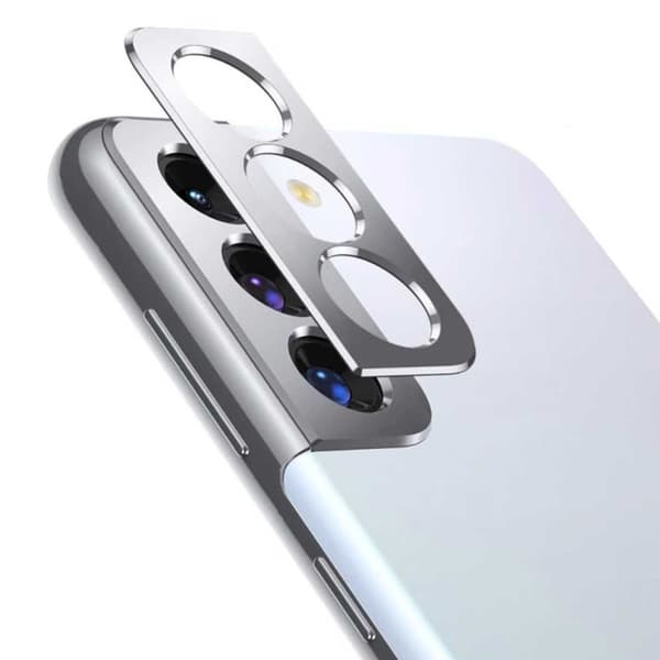 Galaxy S21 Plus Linsskydd Skydd för Kamera Kameralins Silver