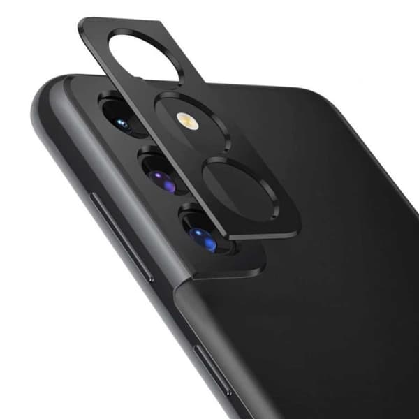 Galaxy S21 Plus Lins beskyttelse for kamera -kameraer svart