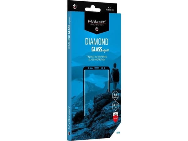 MyScreen Protector Samsung Galaxy S22 Ultra - MyScreen DIAMOND GLASS edge3D koko näytön karkaistu lasi (musta kehys)