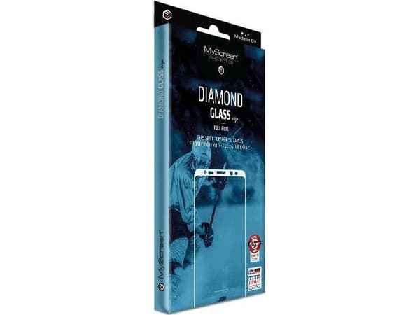 MyScreen Protector Samsung Galaxy S22 - Herdet glass med lim på hele overflaten MyScreen DIAMOND GLASS kant FULLLIM (svart ramme)