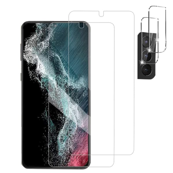 2-PACK Skärmskydd + Kameralinsskydd HD 0,3mm Galaxy S21 FE