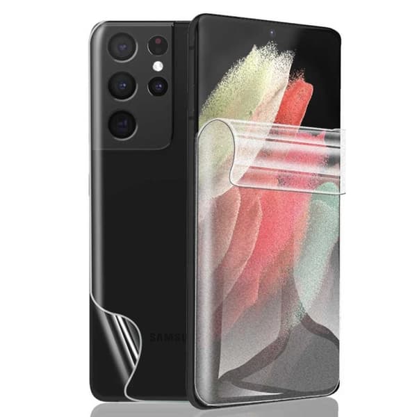 2-pack Galaxy S21 Ultra Display Film + Protective Film for Back