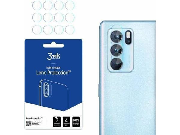 3MK 3MK Objektivskydd Oppo Reno 6 Pro 5G PEPM00 Skydd för kameralins 4st