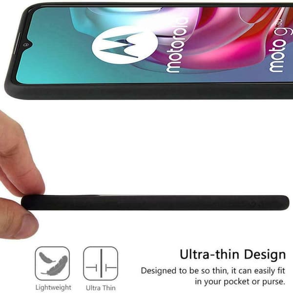 Motorola Moto E30 / Moto E40 - Silicon TPU Mjuk Skal - Svart