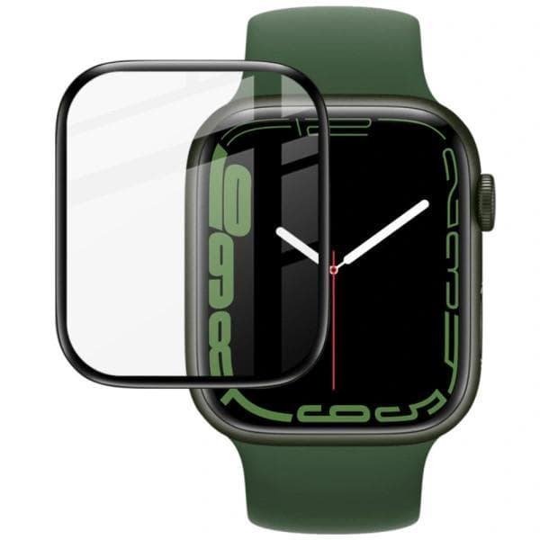 Apple Watch 7/8 45mm Heltäckande 3D Härdat Glas Skärmskydd 0,3mm