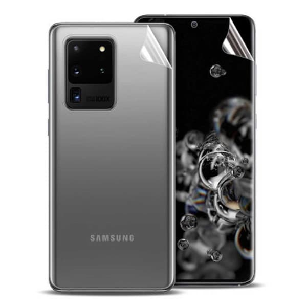 2-Pack Galaxy S20 Ultra Display Film + Protective Film for Back