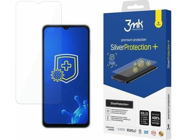 3MK 3MK Silver Protect+ Sam A23 4G A235 Antimikrobiell film för våtmontering