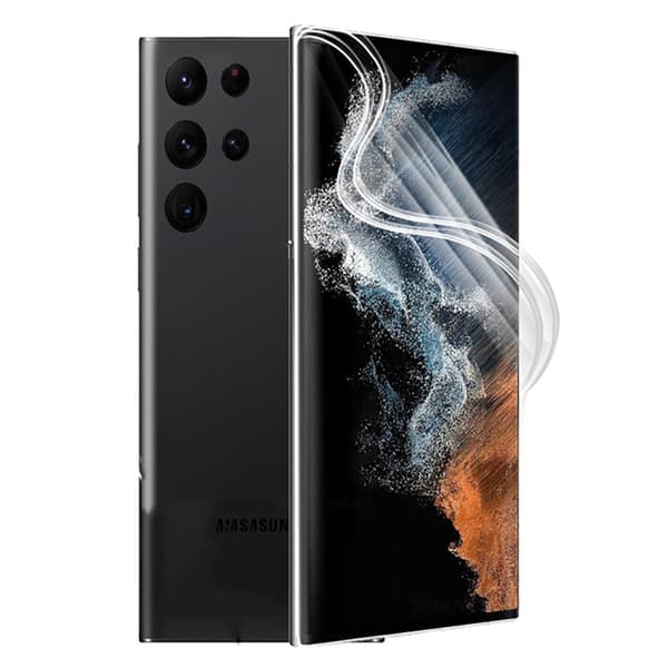 3-PACK Samsung Galaxy S22 Ultra Mjukt Skärmskydd PET 0,2mm