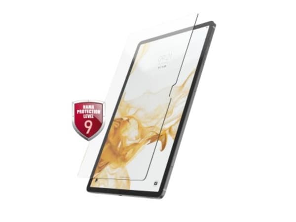 Hama Essential Line "Premium" - Skjermbeskyttelse for nettbrett - glass - 12.4" - gjennomsiktig - for Samsung Galaxy Tab S7 FE, Tab S7+, Tab S8+