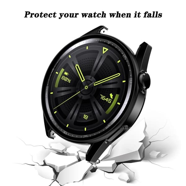 Huawei Watch GT 3 42mm svart ramme med herdet glass