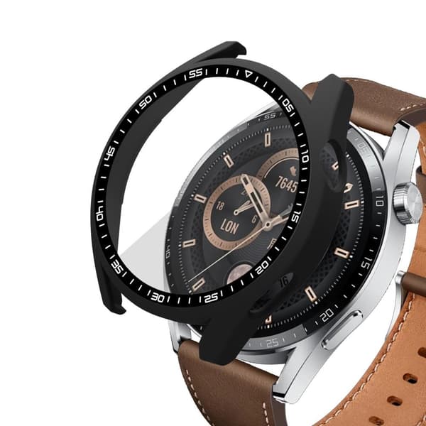 Huawei Watch GT 3 46mm urkasseramme med hærdet glas sort