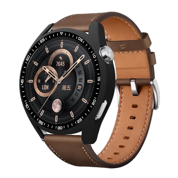 Huawei Watch GT 3 46mm urkasseramme med hærdet glas sort