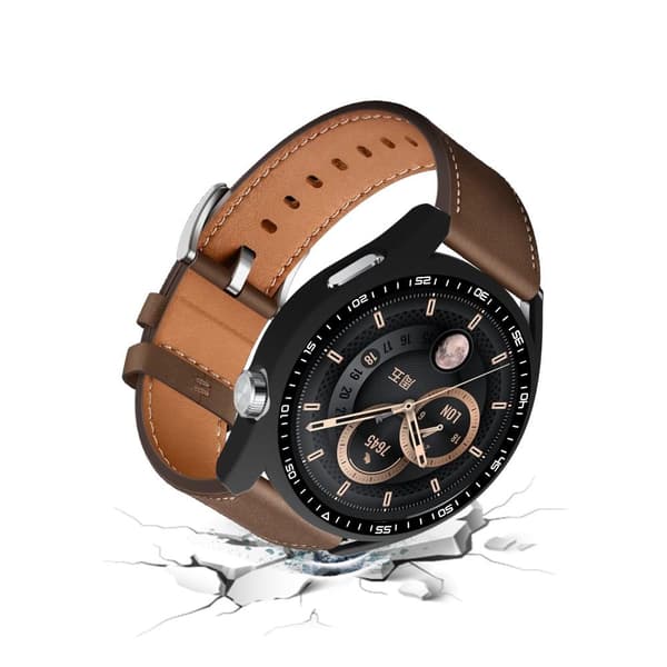Huawei Watch GT 3 46mm urkasseramme med hærdet glas sort