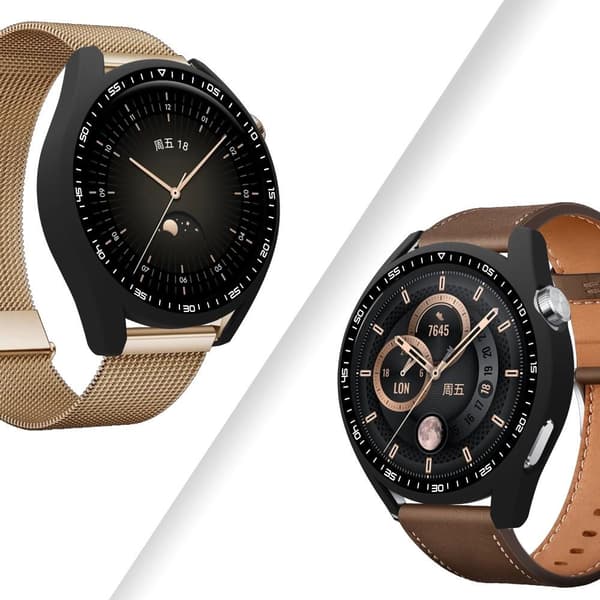 Huawei Watch GT 3 46mm urkasseramme med hærdet glas sort