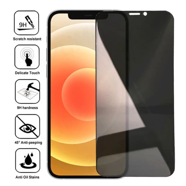 2-PACK Anti-Spy Skärmskydd HD 0,3mm iPhone 13 Pro