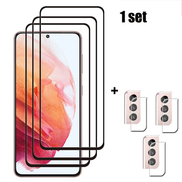 3-PACK Skärmskydd + Kameralinsskydd 2.5D 0,3mm Galaxy S22 Plus