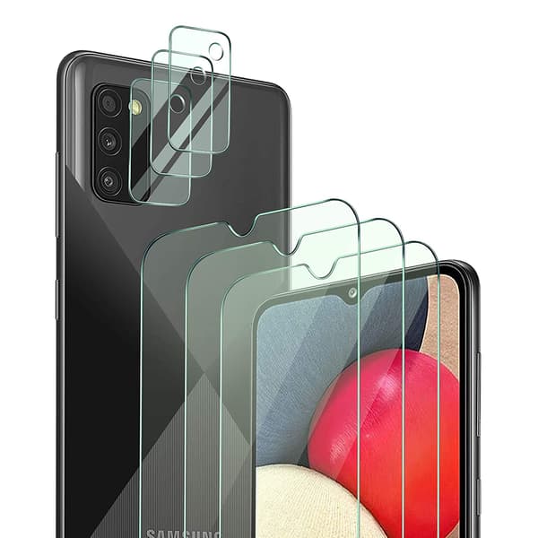 3-PACK Sk�rmskydd + Kameralinsskydd HD 0,3mm Samsung Galaxy A03s