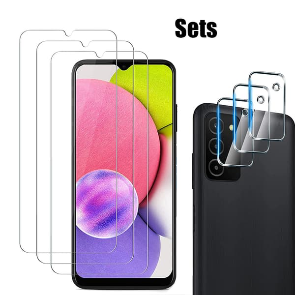 Samsung Galaxy A03s Sk�rmskydd + Kameralinsskydd HD 0,3mm