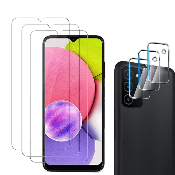 Samsung Galaxy A03s Sk�rmskydd + Kameralinsskydd HD 0,3mm