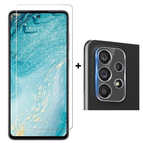 Samsung Galaxy A53 Sk�rmskydd + Kameralinsskydd HD 0,3mm
