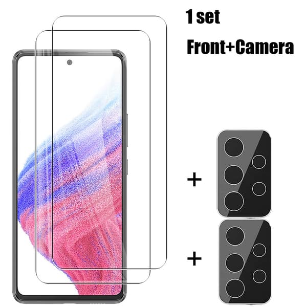 Samsung Galaxy A53 Sk�rmskydd + Kameralinsskydd HD 0,3mm