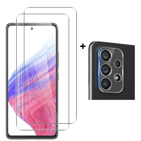 Samsung Galaxy A53 Sk�rmskydd + Kameralinsskydd HD 0,3mm