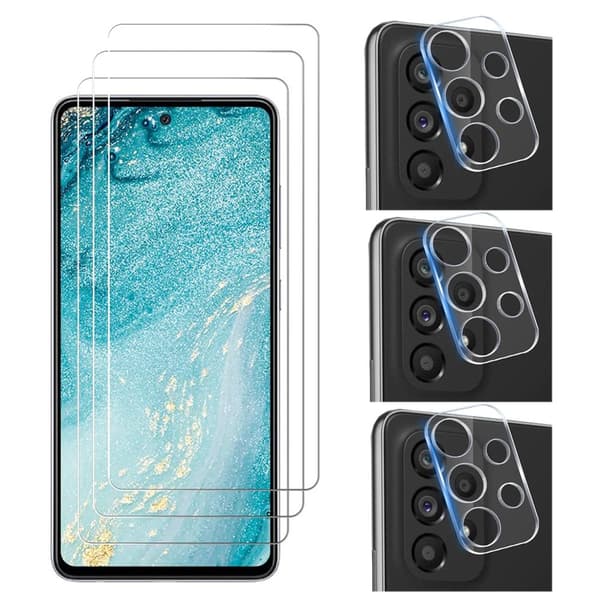 2-PACK Samsung Galaxy A53 Sk�rmskydd + Kameralinsskydd HD 0,3mm