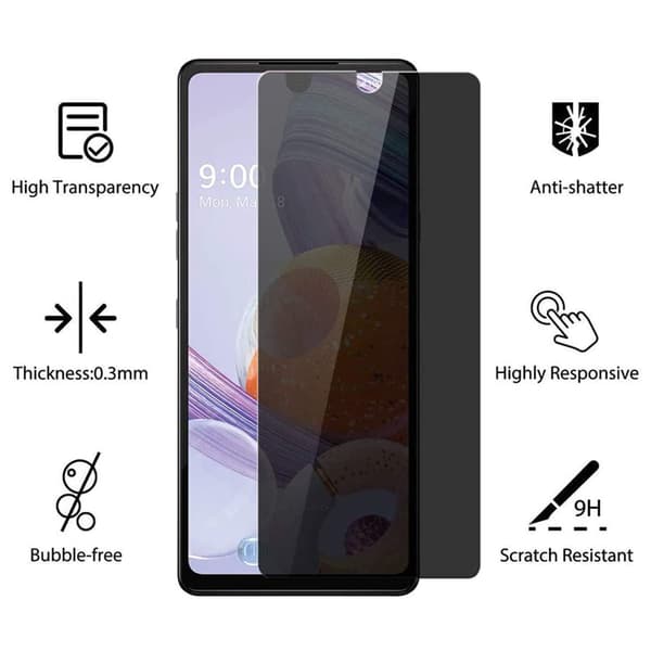 2-PACK Anti-Spy Sk�rmskydd HD 0,3mm Samsung Galaxy A03s 4G