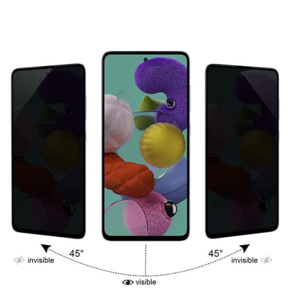 2-PACK Samsung Galaxy A52s 5G Skärmskydd Anti-Spy HD 0,3mm