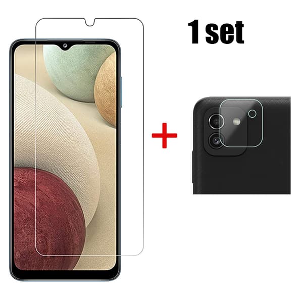 2-PACK Galaxy A03 4G Skärmskydd + Kameralinsskydd HD 0,3mm